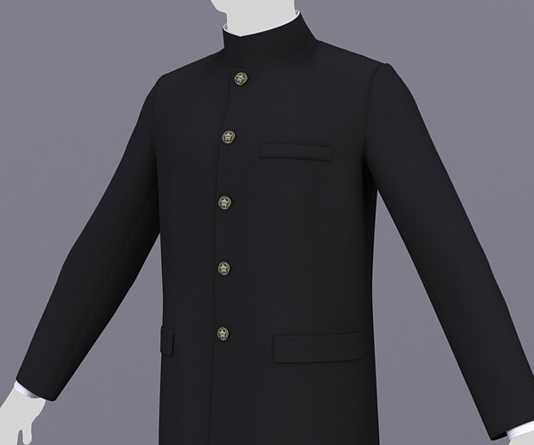 ArtStation Japanese School Uniform (Male and Female) Resources