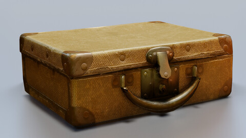 Vintage suitcase 3d Model