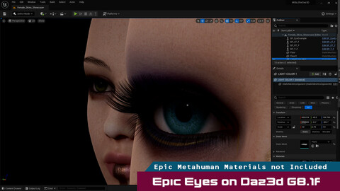 Epic Eye System For Daz3D Imports foe UE5