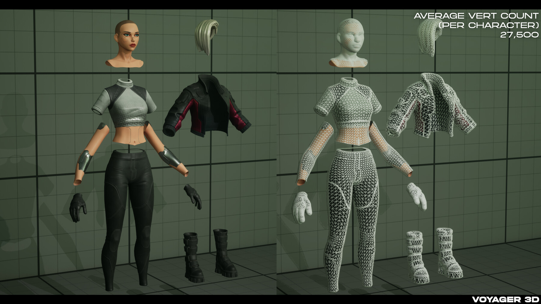 Stylized Cyberpunk 3D Animated Character in Characters - UE Marketplace