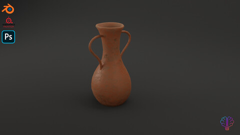 Amphora  game-ready 3D model