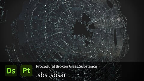 Broken Glass Substance .sbs .sbsar