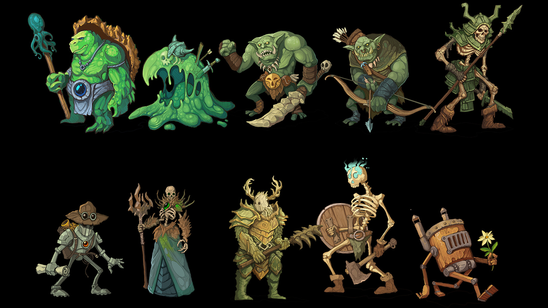 ArtStation - Characters Cards pack 01 | Game Assets