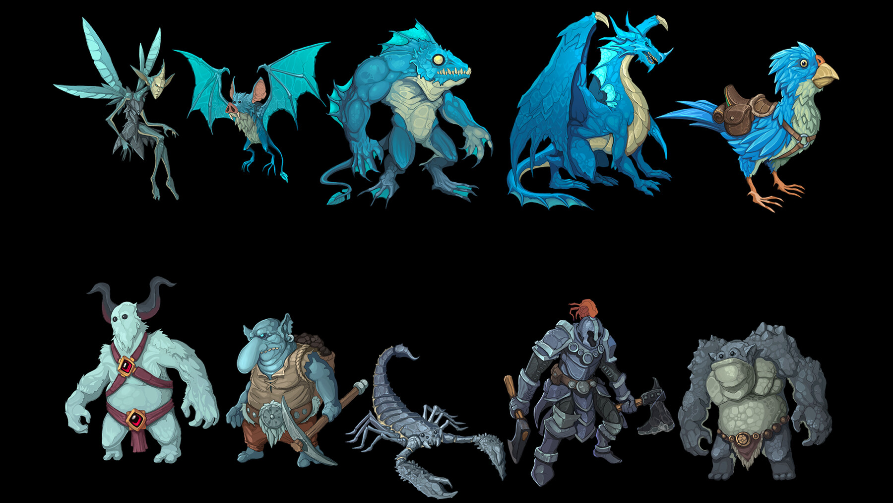 ArtStation - Characters Cards pack 02 | Game Assets