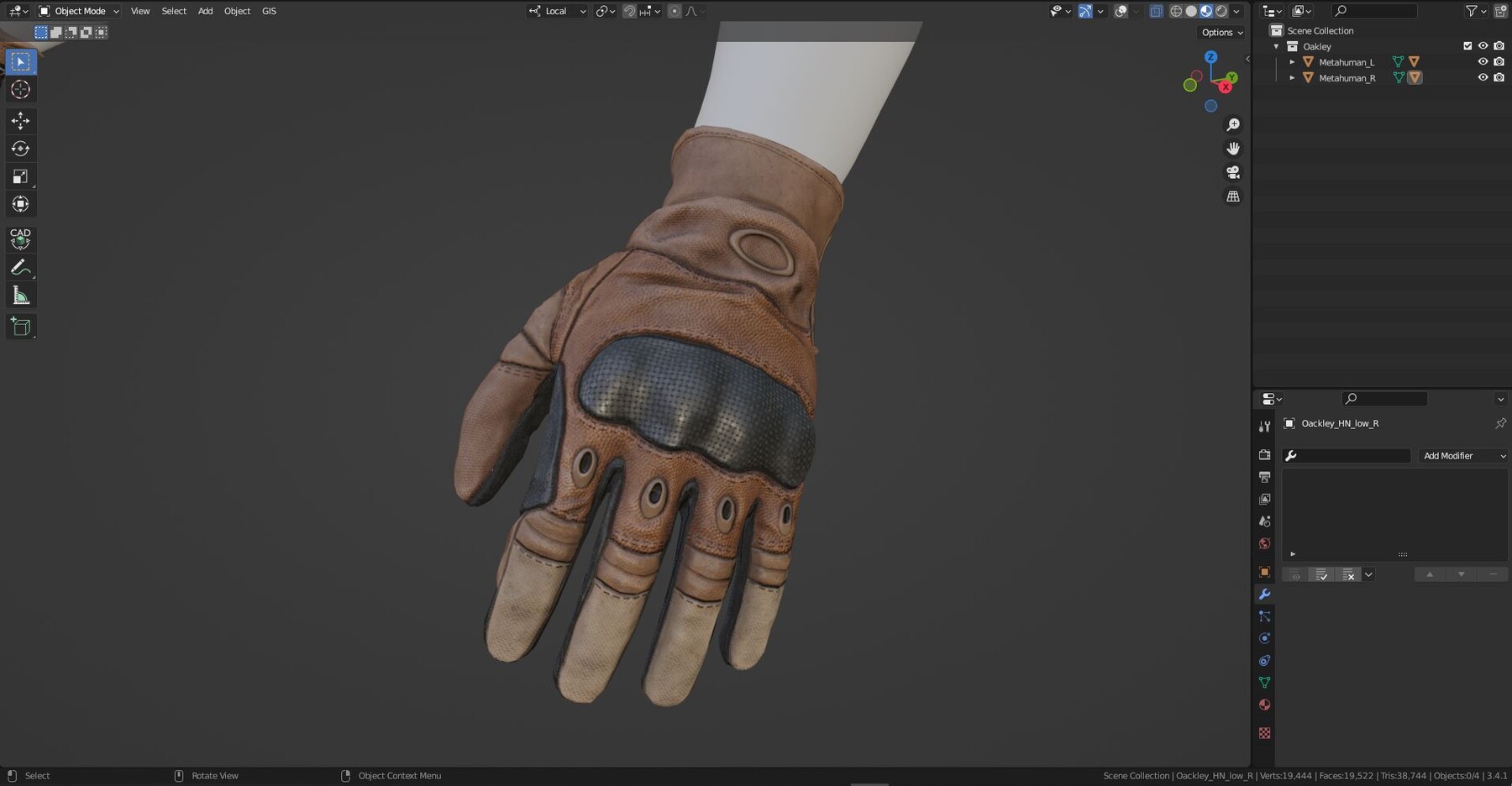 ArtStation - OAKLEY HARD KNUCKLE GLOVES | Game Assets