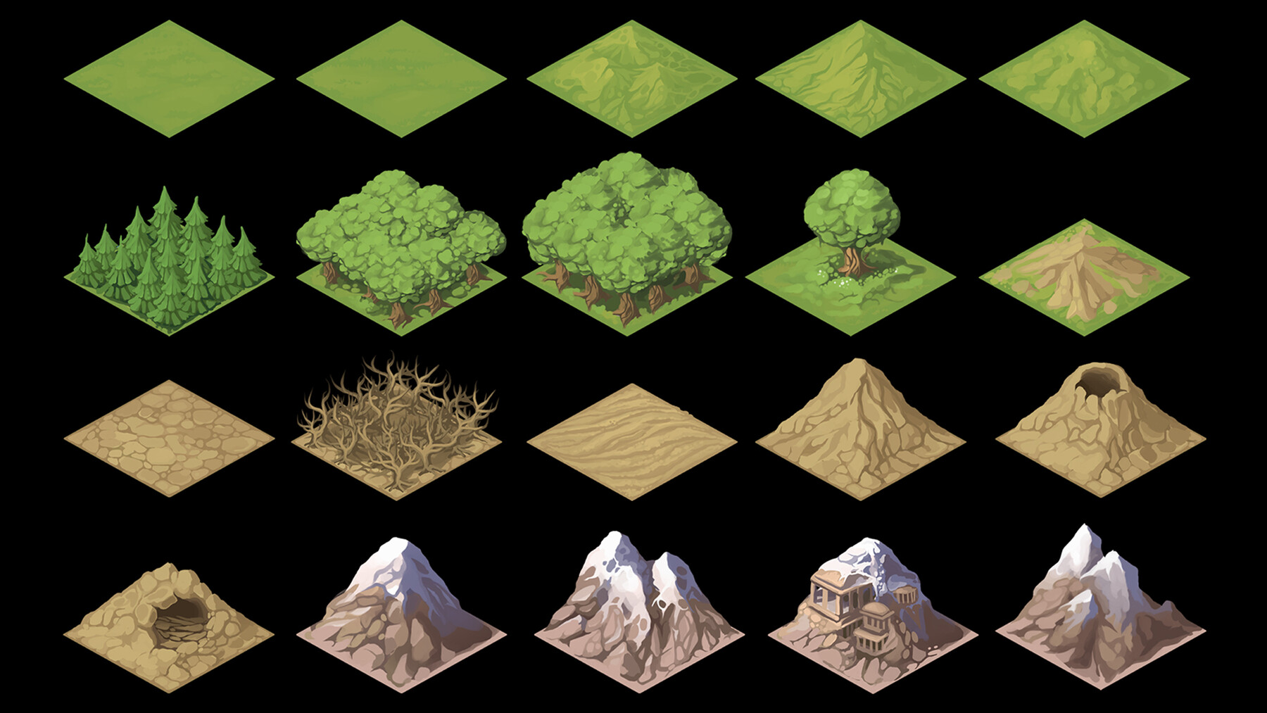 ArtStation - Isometric Fantasy Tiles | Game Assets