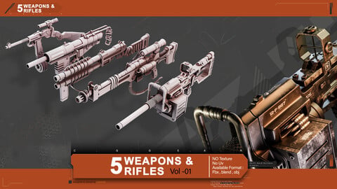 gun(weapon) 3d model