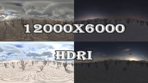12k (12000x6000) HDRI - DESERT | Free! 4k from Artstation and 12k in the link on description!