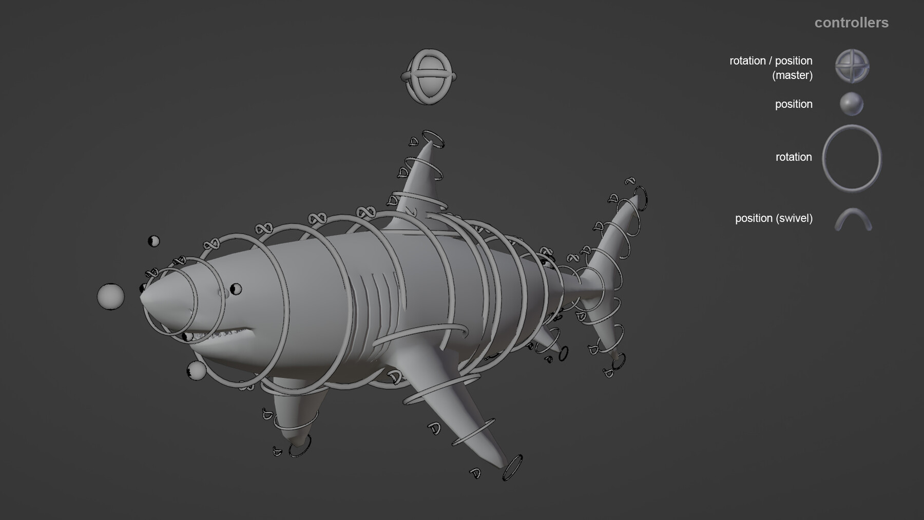 Great White Shark NO Rigged in Blender model - TurboSquid 2009438