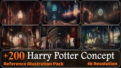 200 Fantasy Concept Reference Pack | 4K | v.1