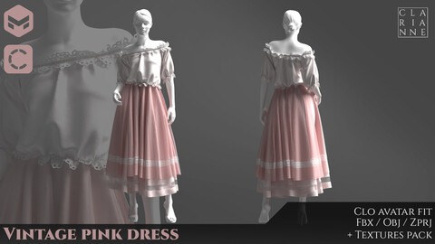 Vintage pink dress