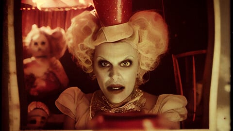 Alice in a Nightmare Land, Creepy Burlesque Freak Show Circus on Acid