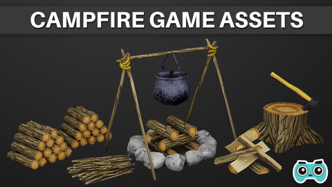 Stylized Campfire Game Assets