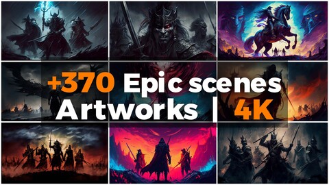 +370 Epic Scenes artworks (4k)