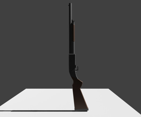 Artstation 3d Model Double Barrel Shotgun Game Assets