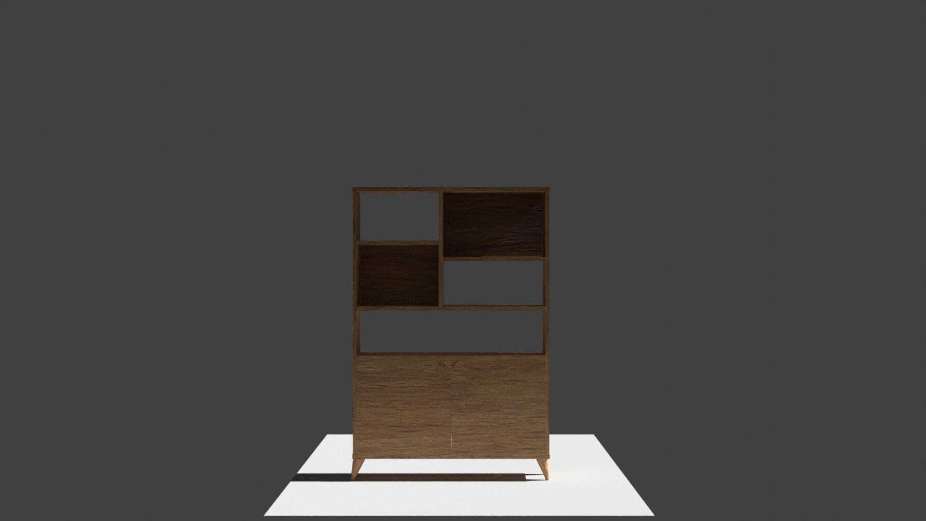 ArtStation - 3D Model Low-Poly Bookshelf | Game Assets