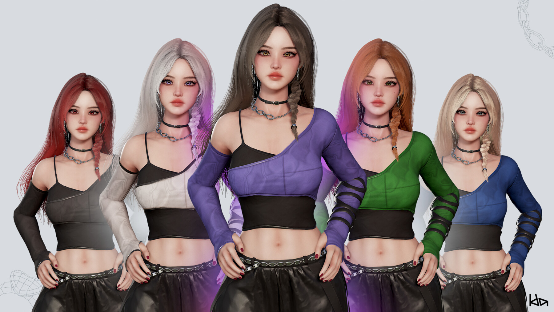 artstation-k-pop-series-lola-game-ready-game-assets