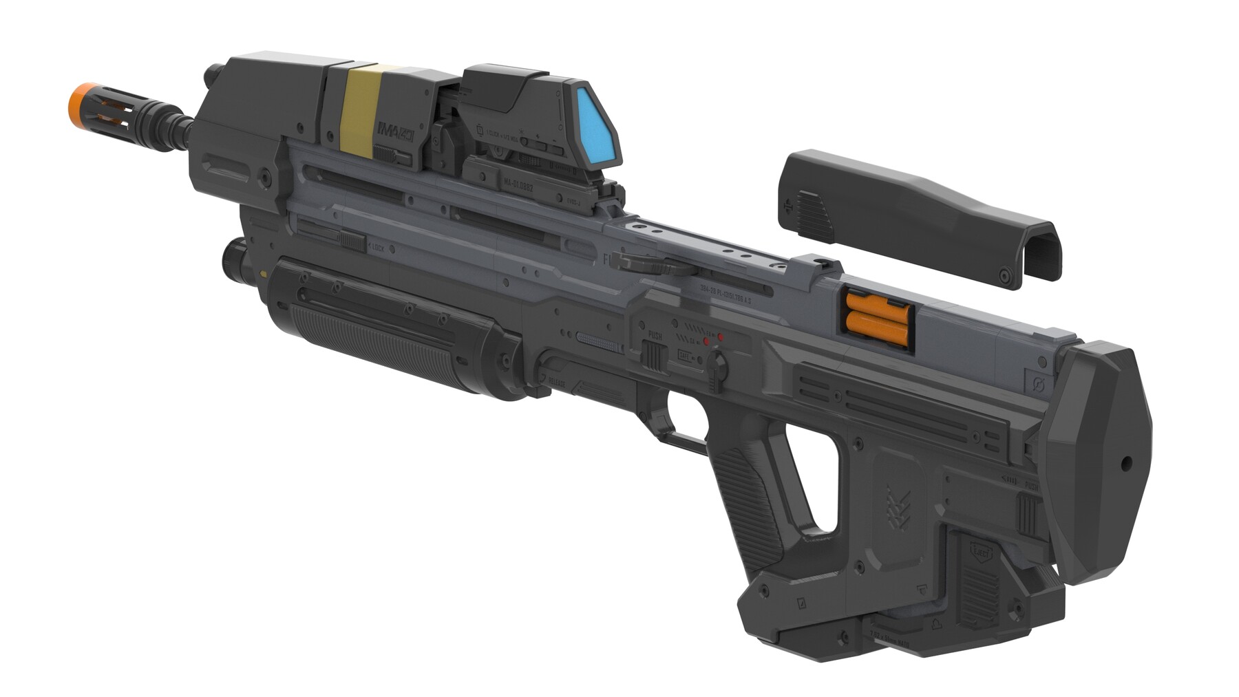 ArtStation MA40 Assault Rifle Halo Printable 3d model STL files