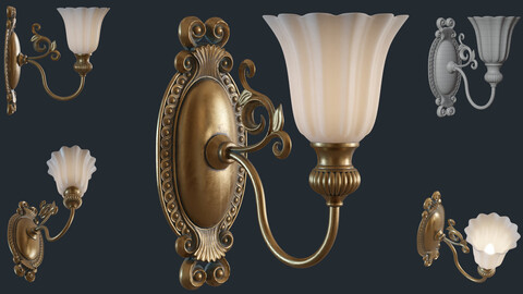 A Highly Detailed Ornamental Sconce