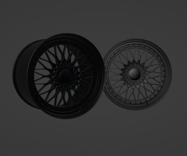 ArtStation Car tire hub model [free color matching] Resources