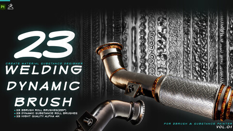 23 Welding Dynamic Brush In Zbrush And Substance Painter Vol.01