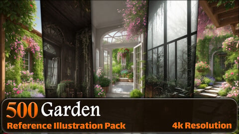 500 Garden | Interior - Exterior Reference Pack | 4K | v.5