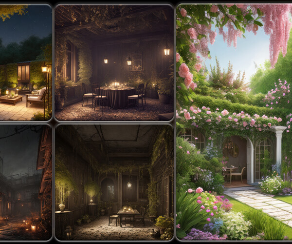 ArtStation - 500 Garden | Interior - Exterior Reference Pack | 4K | v.5 ...