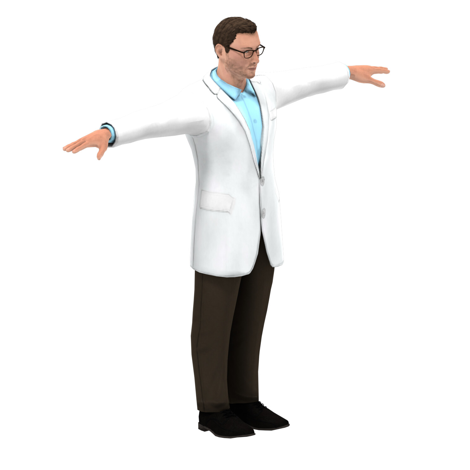 ArtStation - Scientist Animated 3D Model Game Ready | Game Assets