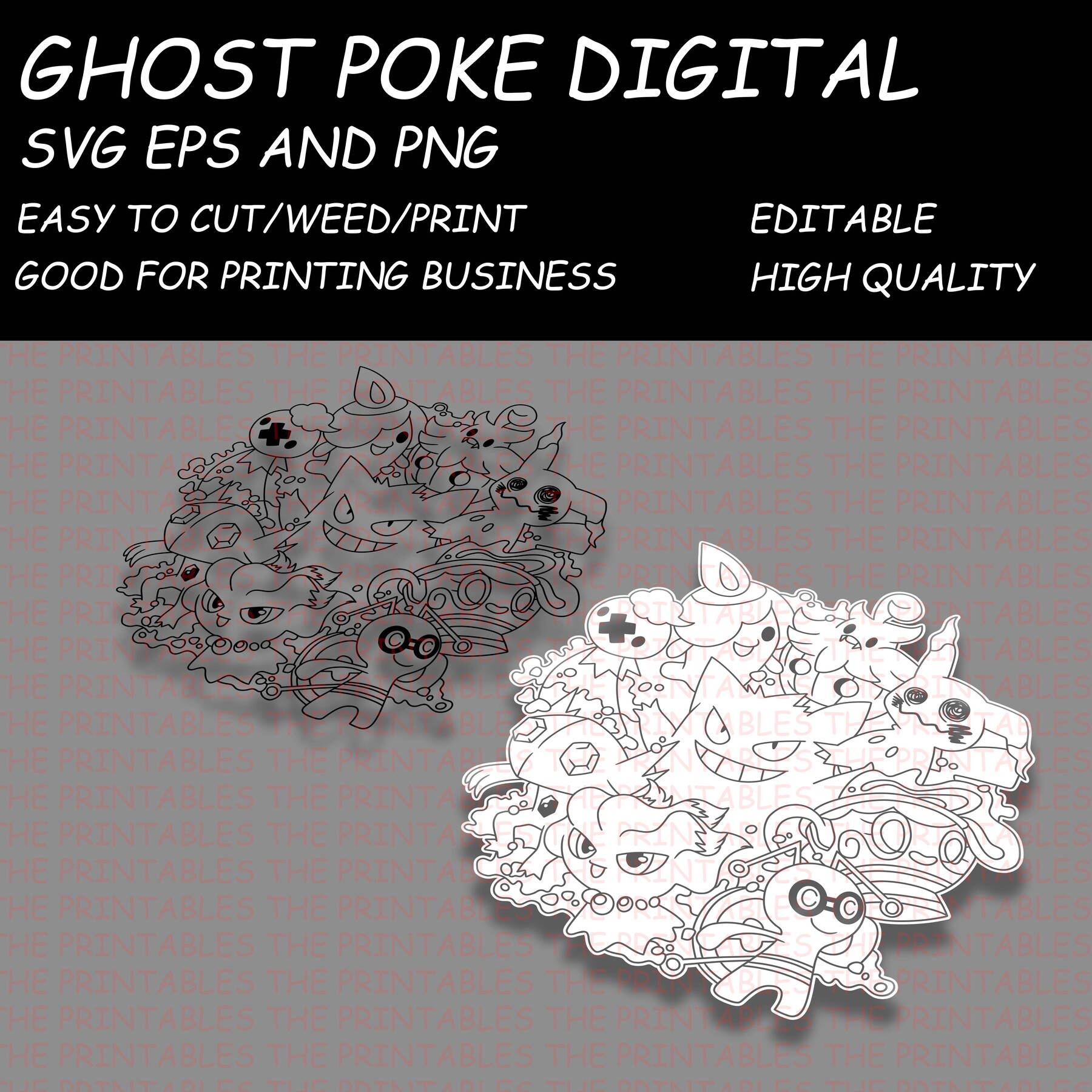 ArtStation - Ghost pokemon pattern