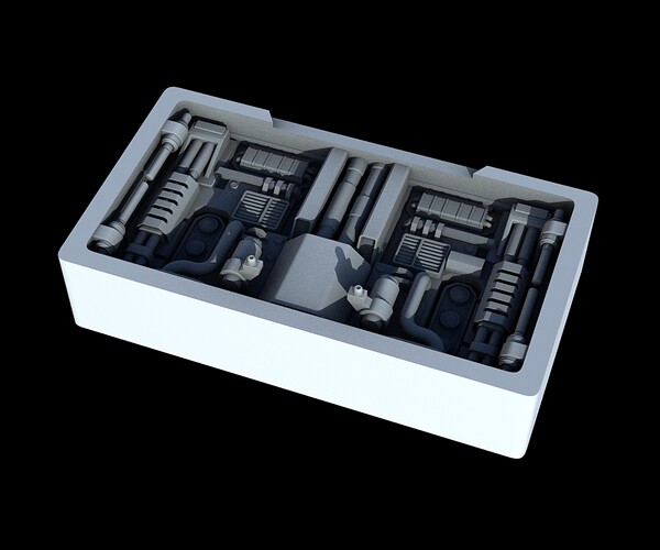 ArtStation - Sci-Fi KitBash and Props Pack (Part two) | Resources