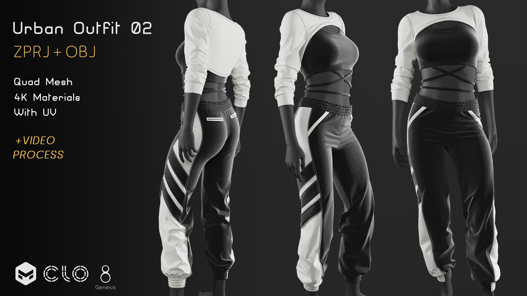 ArtStation - Urban Outfit - 02 Marvelous / CLO Project file + Video ...