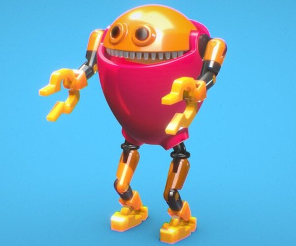 ArtStation - Robot character - v3 - 3D Model | Resources