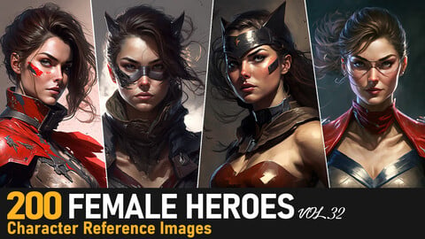 Female Heroes VOL.32|Reference Images