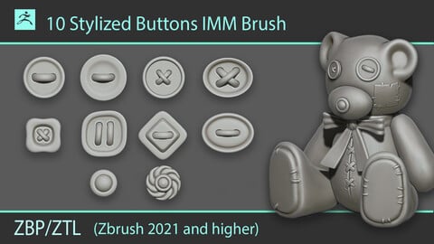 Stylized Buttons IMM Brush