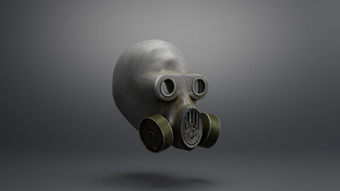 Gas mask STALKER ubludok Low-poly 3D model