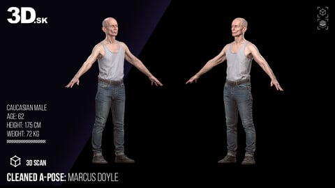 Cleaned A Pose Scan | Marcus Doyle Dressed