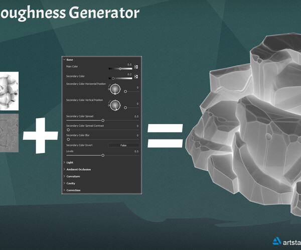 ArtStation Stylized Roughness Generator for Substance Painter Resources