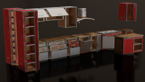 Furniture asset pack 3d model
