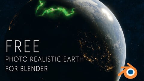 FREE realistic Planet Earth for Blender