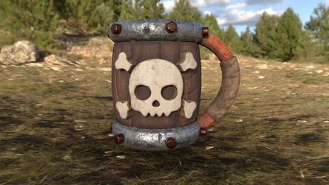 Stylised Game Item _ Beer mug