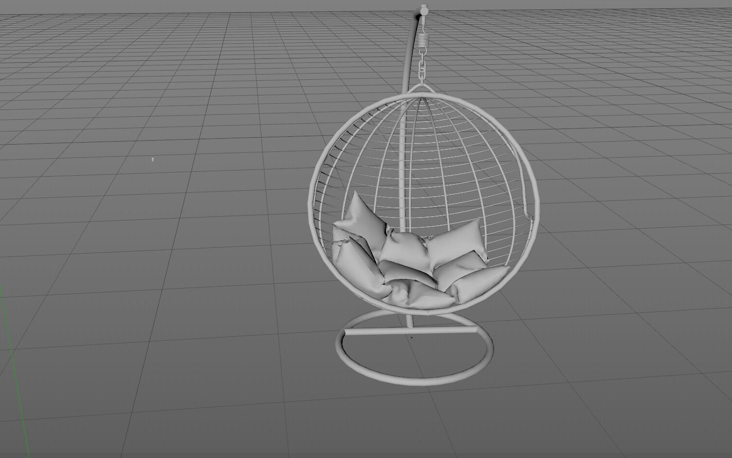 ArtStation Simple living room frame, sofa, dining table, hanging