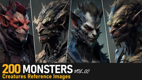 Monsters VOL.02|4K Reference Images