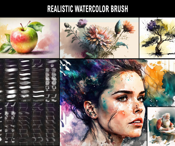 ArtStation 1000+ Procreate Brushes Digital Painting Kit, Character