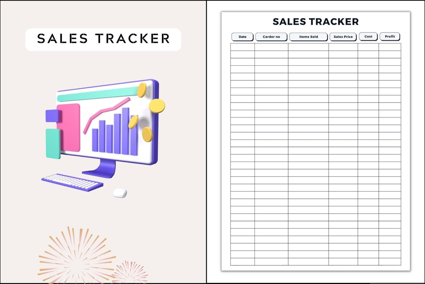 ArtStation - Sales Tracker Printable | Artworks