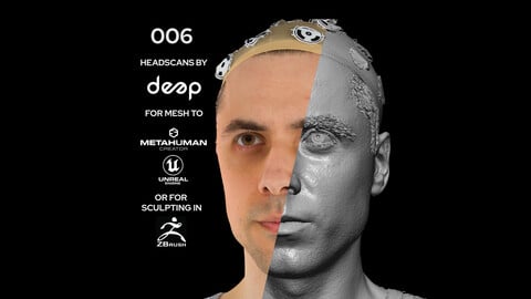 European Male 30s head scan 006