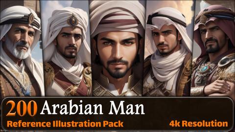 200 Arabian Man Reference Pack | 4K | v.2