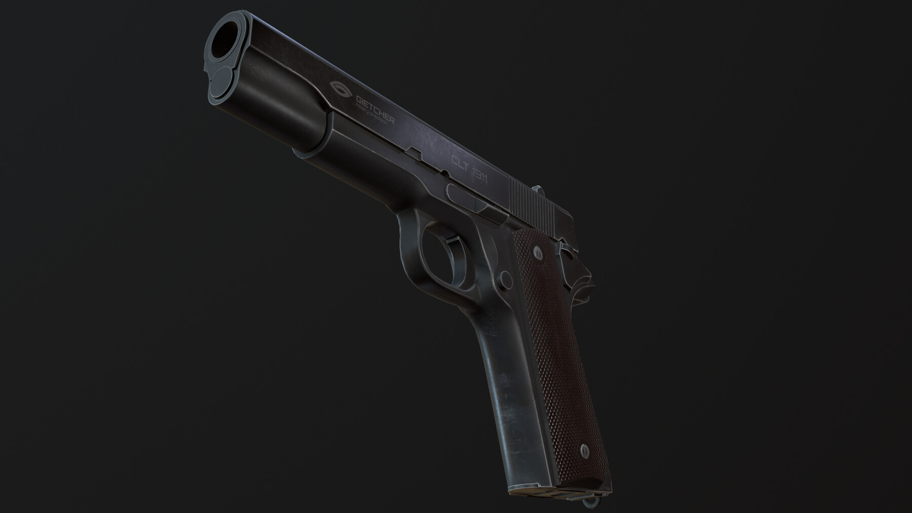 ArtStation - Пневматический пистолет (Colt 1911) | Game Assets