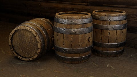 GameReady Wooden Barrel