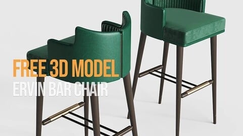 FREE 3D MODEL : ERVIN BAR CHAIR