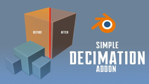 1 Click Simple Decimation Addon for Blender